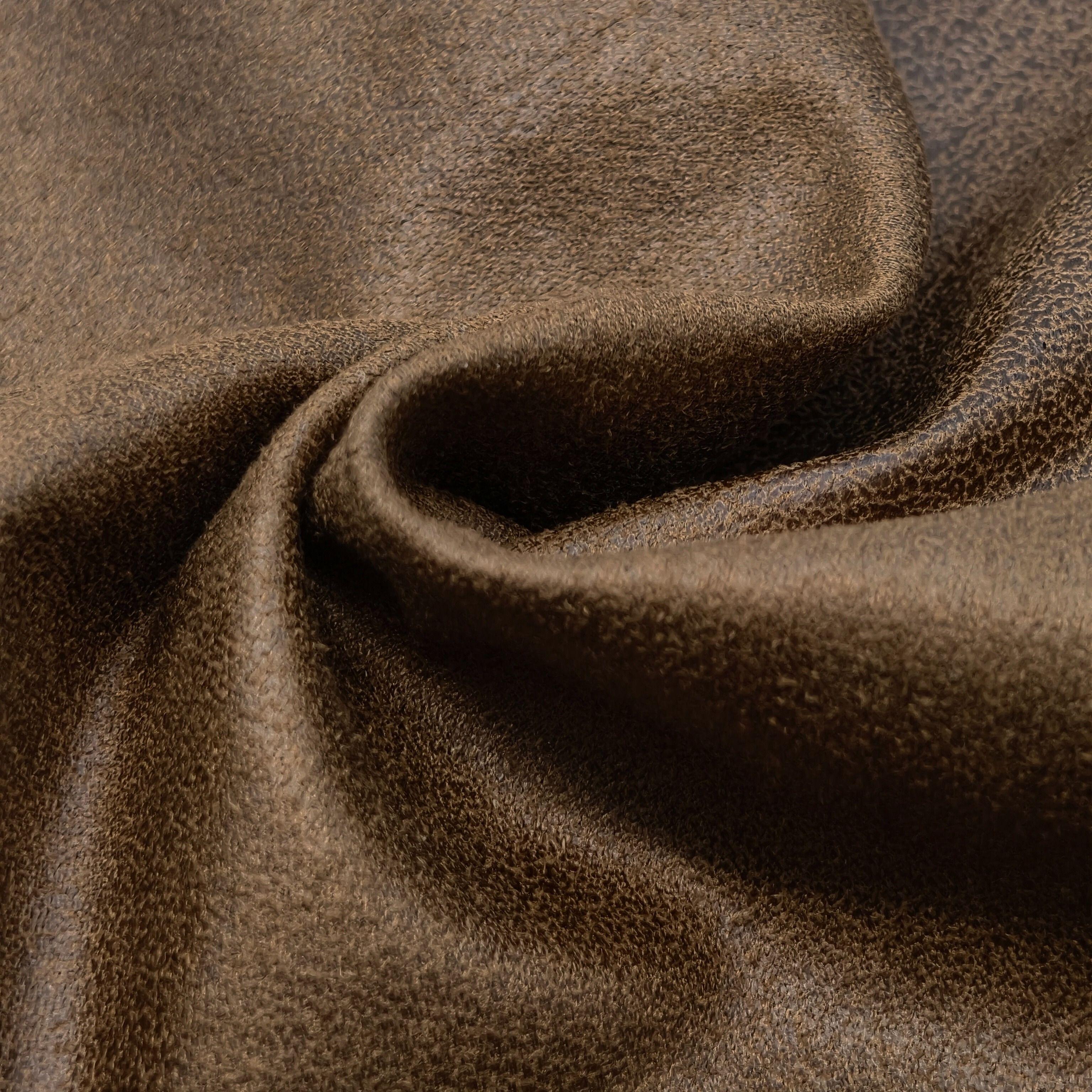 Premium Post-Process Printed Suede – Vintage Leather Aesthetic