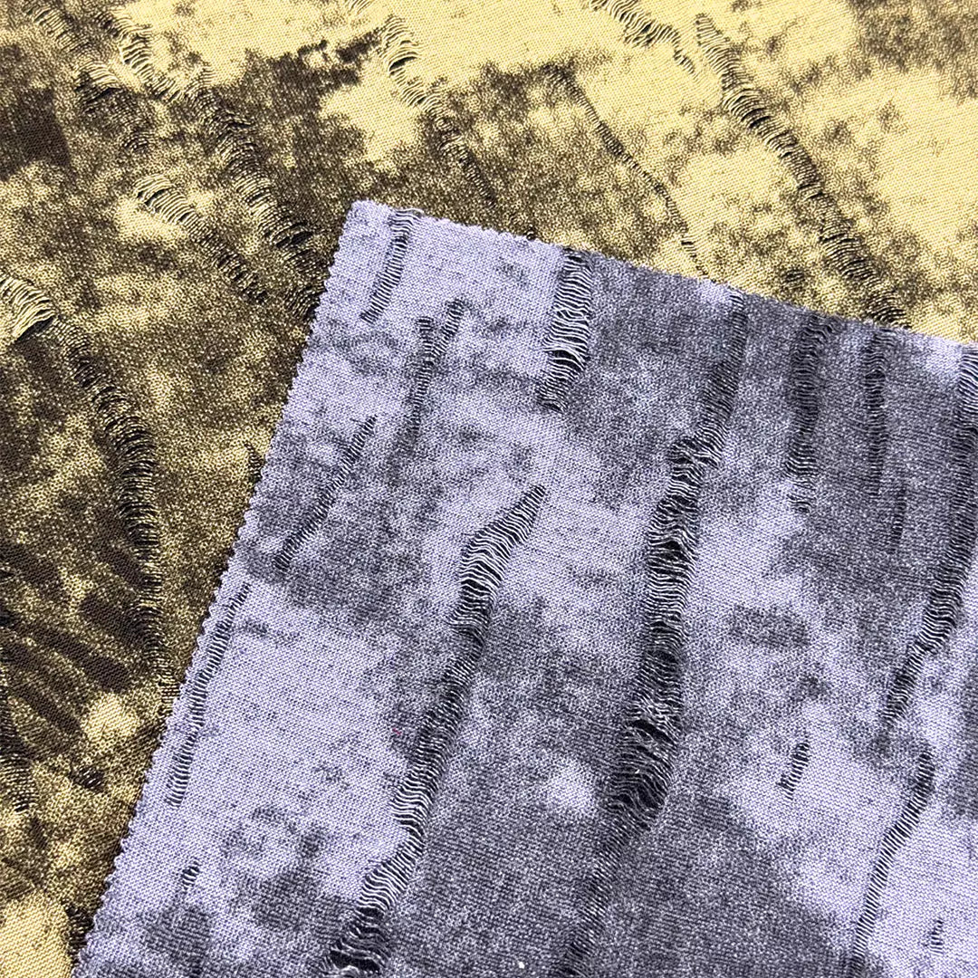 Crackle-Wash Tie-Dye Deconstructed Knit