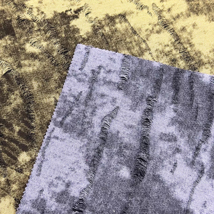 Crackle-Wash Tie-Dye Deconstructed Knit