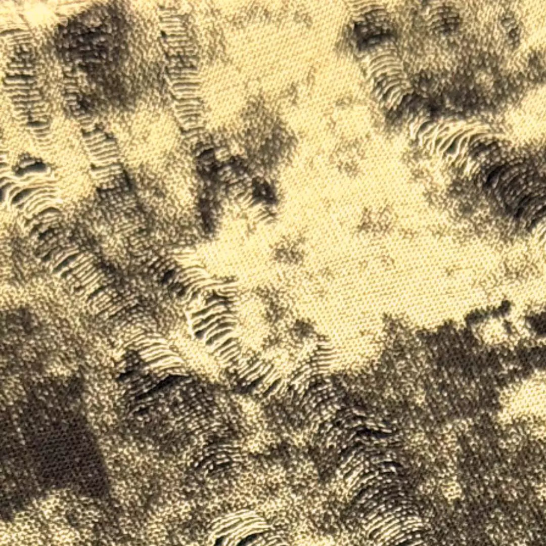 Crackle-Wash Tie-Dye Deconstructed Knit