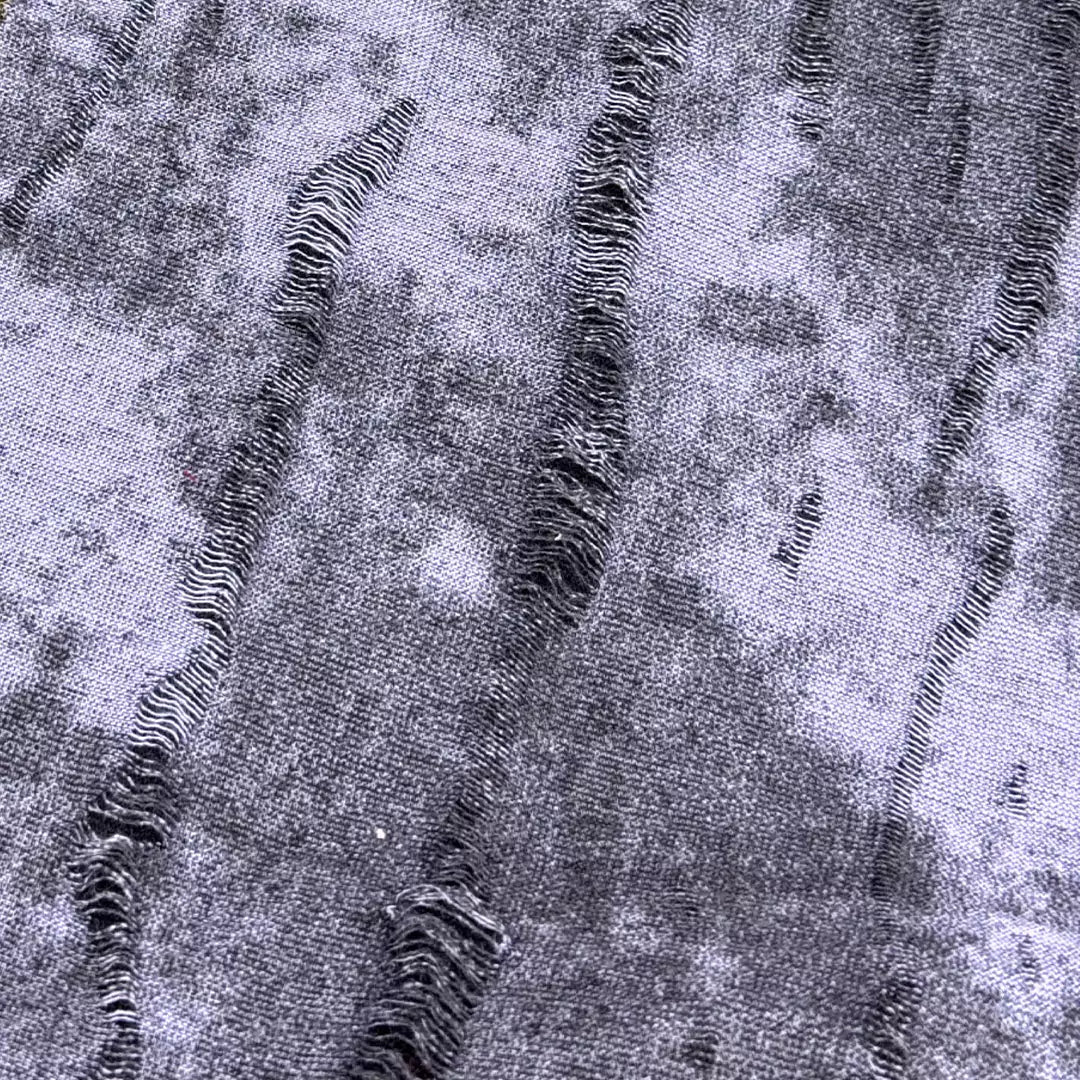 Crackle-Wash Tie-Dye Deconstructed Knit